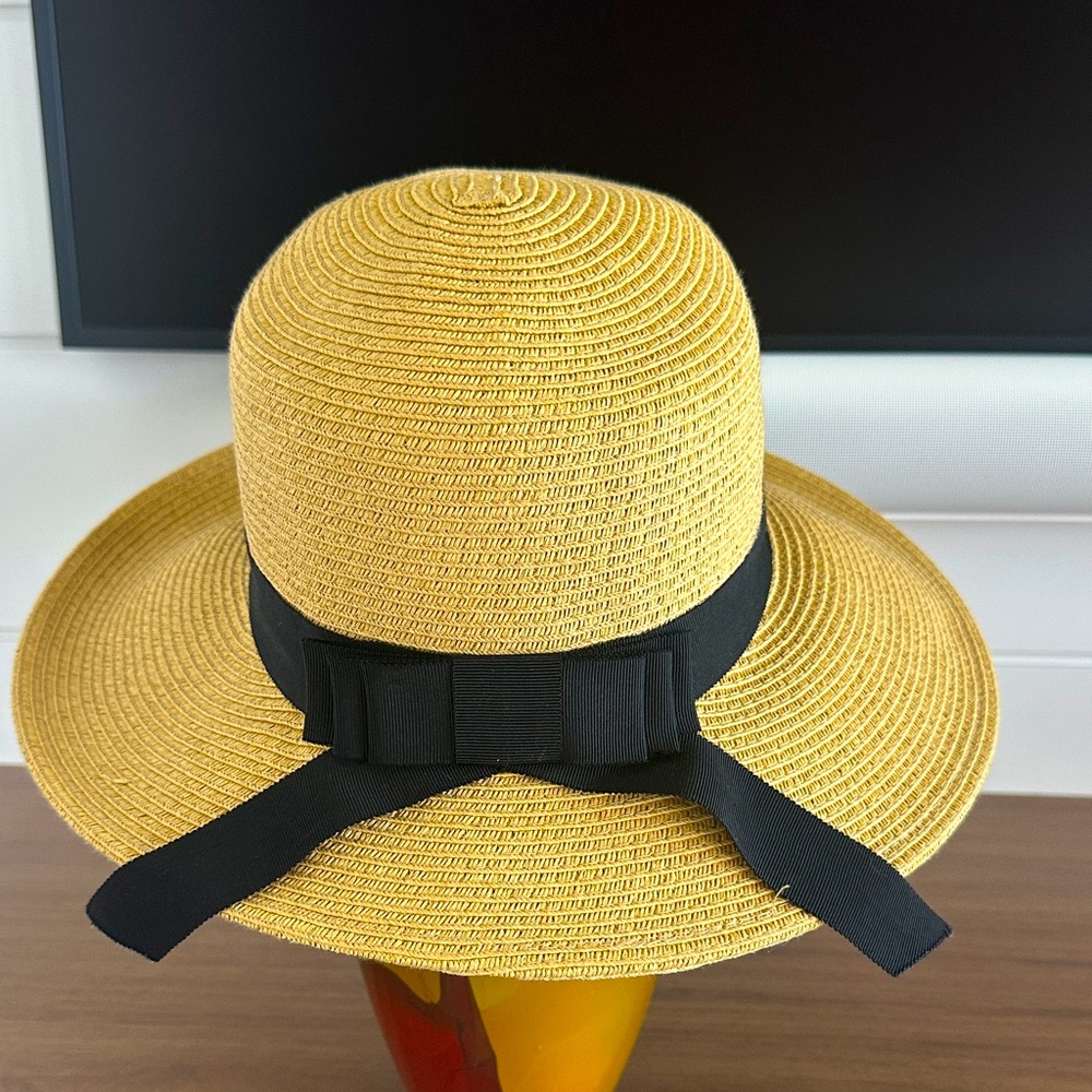 C.C Tan Straw Hat with Black Cord